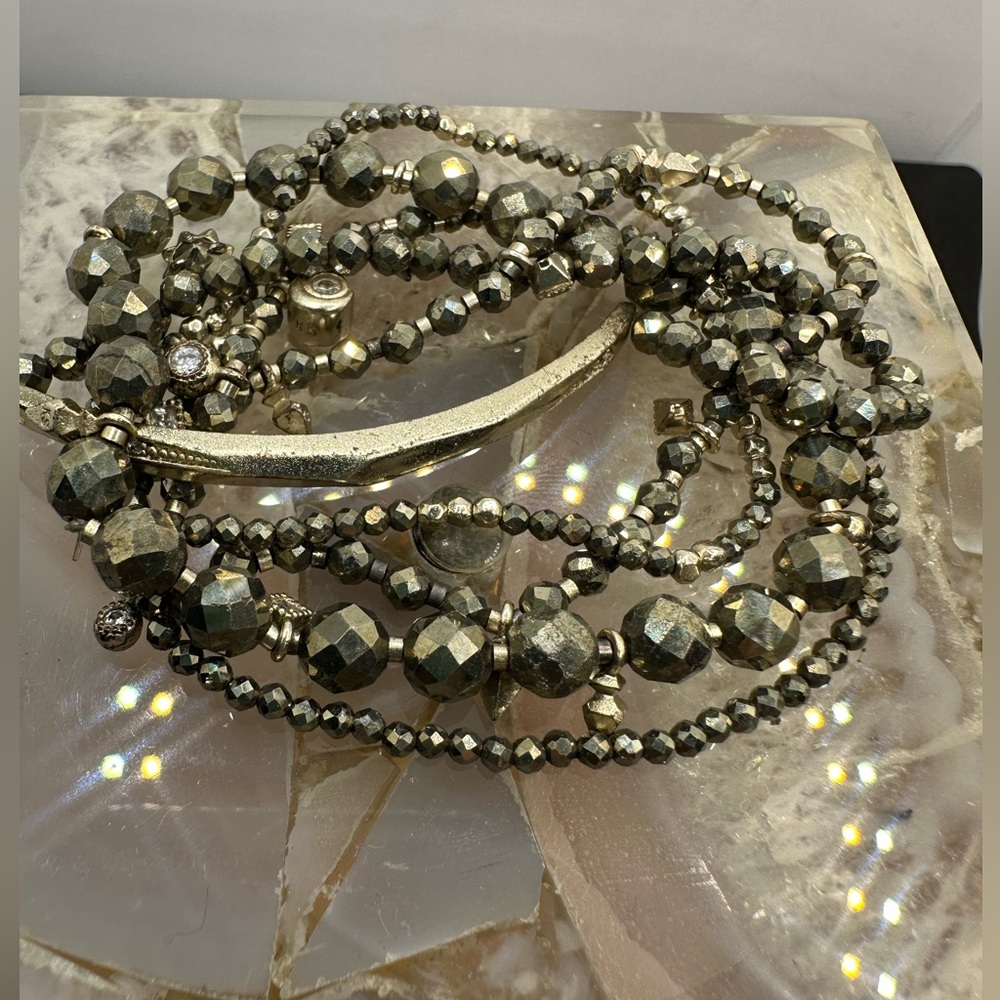 Kendra Scott Supak Bracelet Set in Pyrite